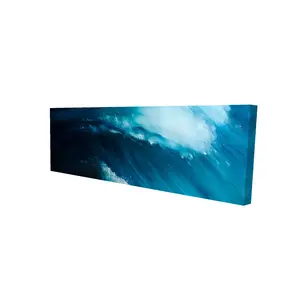 Begin Home Decor 2080-1648-CO48 16 x 48 in. Unleashed Sea Blue Bedroom Canvas - Contemporary Home Decor