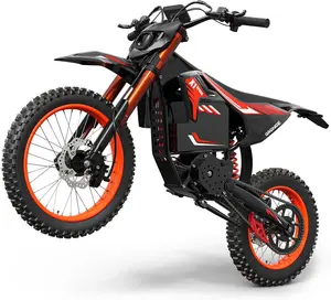 Qronge  Spark X1 Electric Bike is designed for challenging terrain. Its 17"/14" wheel configuration balances stability and agility,and it features a powerful 4500W, 283 Nm of torque, and a large 60V 28.8Ah battery-Make up-Size L