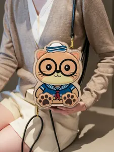 Cute Original Cartoon Backpack, Fashionable Simple Versatile School Bag, Stylish College Style Bookbag for All Seasons