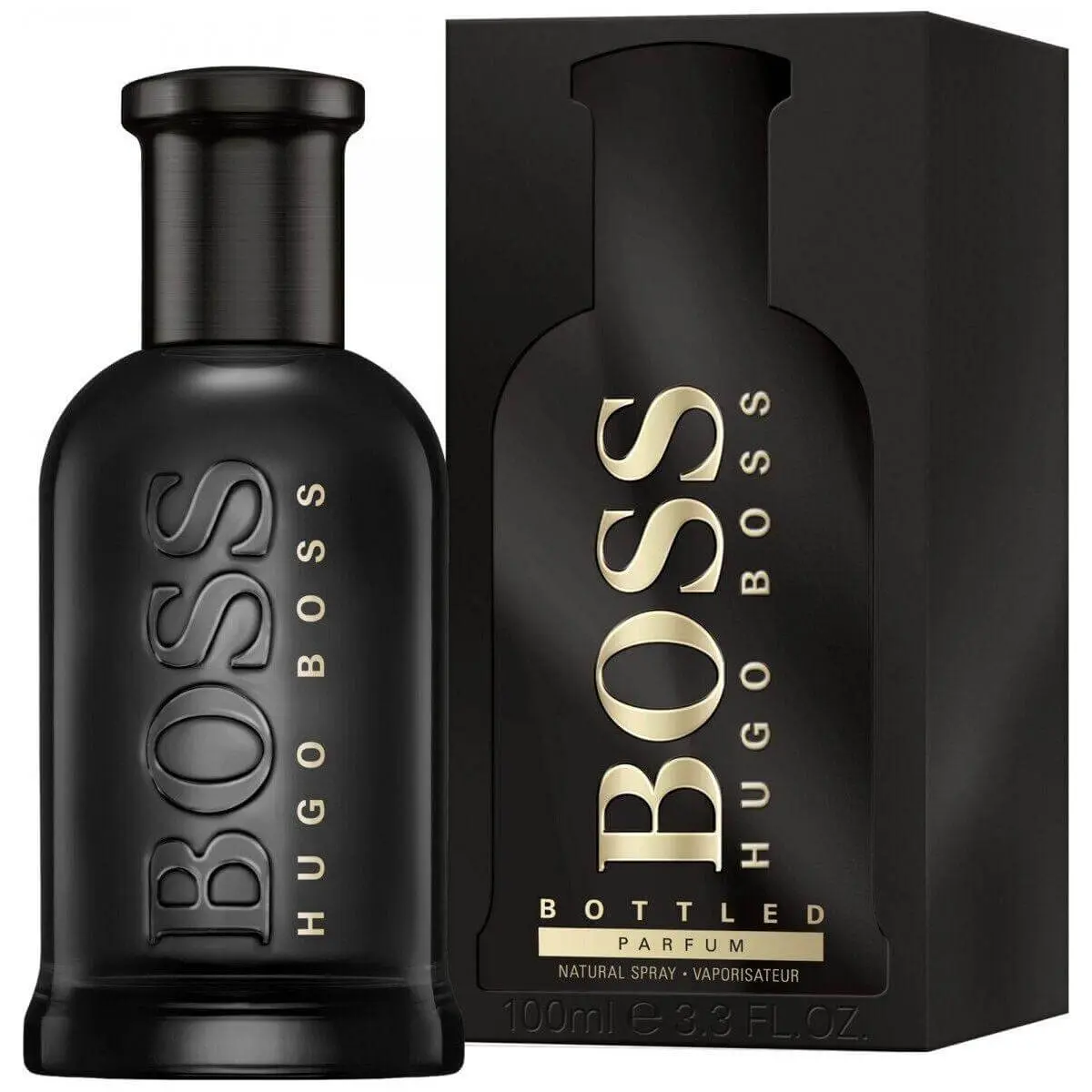 HUGO BOSS Boss Bottled Parfum for Men, 3.3 oz Spray - Luxurious Aromatic Citrusy Woody-Earthy Fragrance with Fig, Fig Tree, Cedar, Leather & Orris Notes, Aromatic Citrusy Fragrance, Fig, Orris