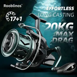 Rooblinos NHK Spinning Reel – All-Metal Saltwater Fishing Reel, 20KG Max Drag for Monster Big Game Catches, Heavy-Duty All-Metal Build, Unstoppable Power for Deep Sea & Offshore Angling, Crush Trophy-Sized Fish with Unmatched Strength & Reliability!