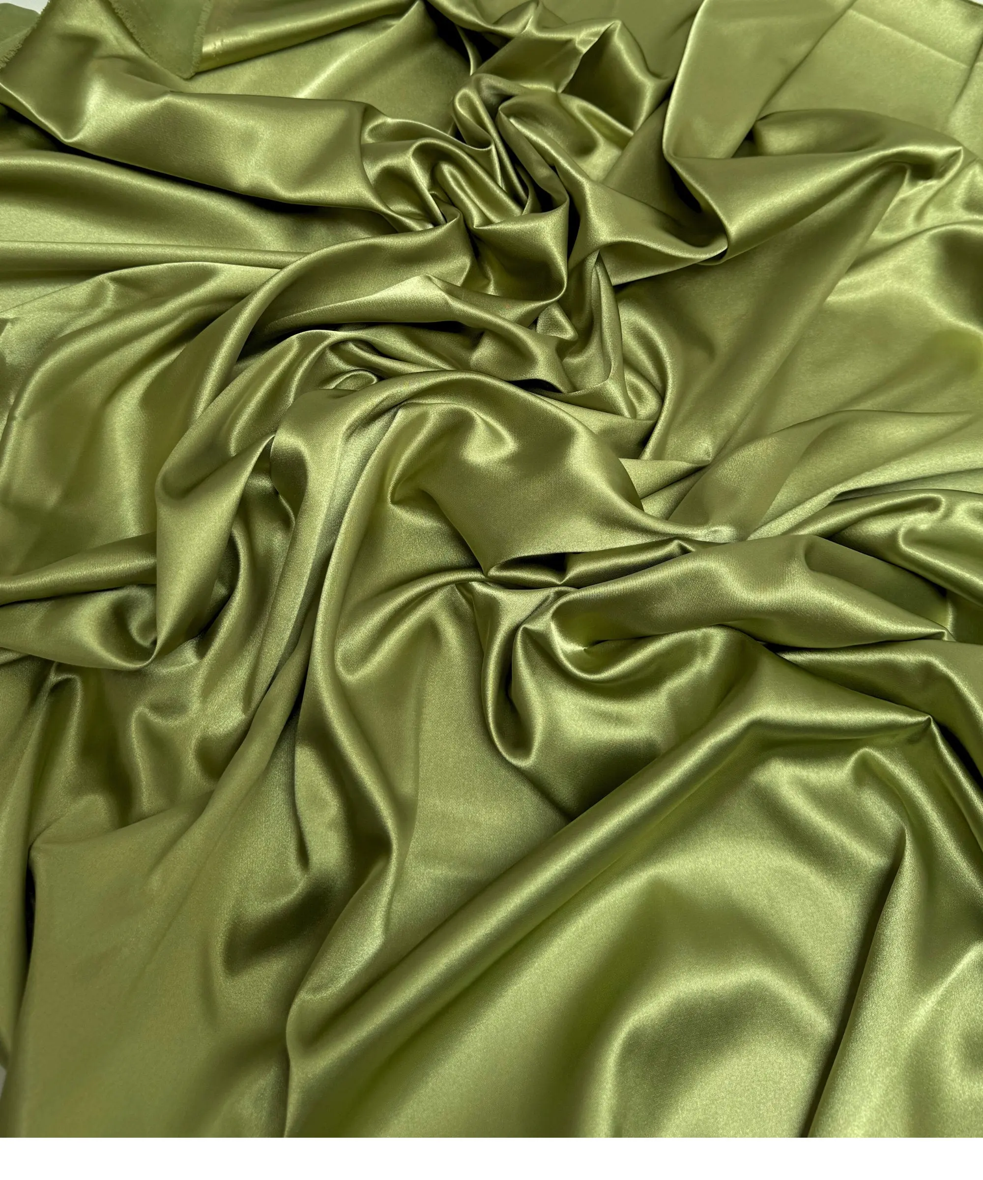 Sage Green Silky Stretch Satin