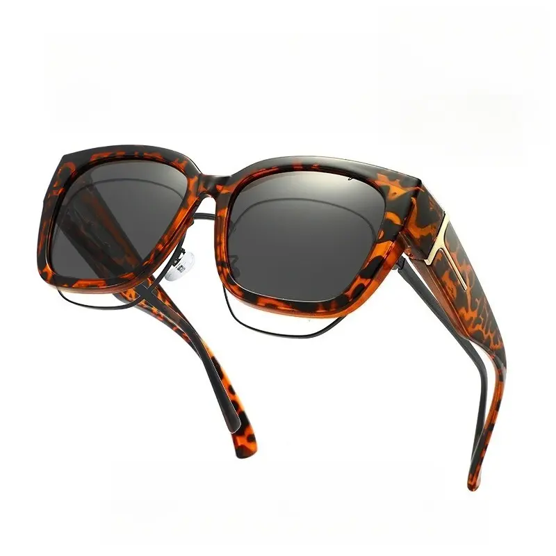 Teal Brown Frame, Smoke Grey Lenses