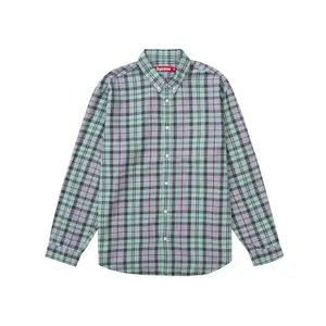 Supreme Plaid Flannel Shirt (FW24) Blue (men) by StockX