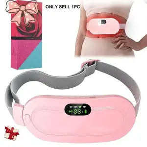 Menstrual Heating Pad Smart Uterus Warmer Belt, Period Heating Pad, Cordless Electric Waist Belt, Waist-Vibrating Abdominal Massager, Comfortable & Effective