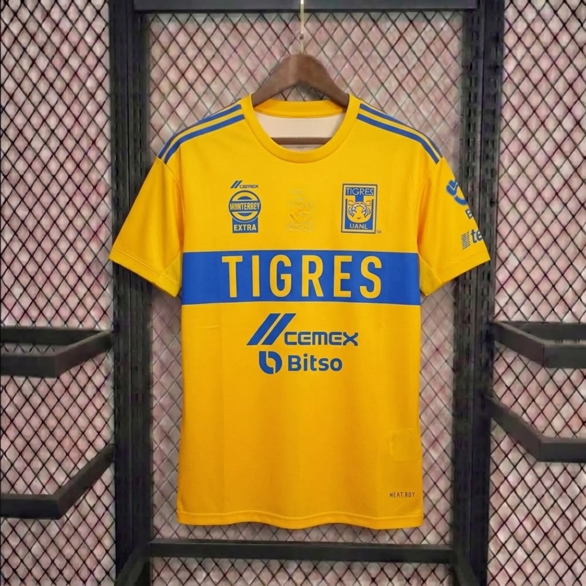 [HotToday] - Tigres UANL 2022-23 Home Soccer Jersey - Full Print Logo