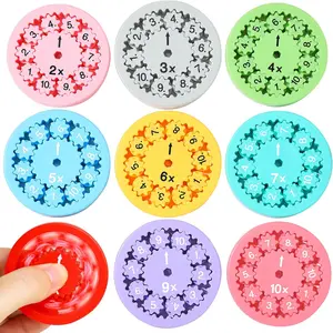 Math Fidget Spinners, Multiplication Game Fidget Toys for Kids, Math Facts Fidget Spinner Multiplication Division Math Toys for Home School 3rd Grade Easter Basket Stuffers Gifts Kids Classroom Prizes