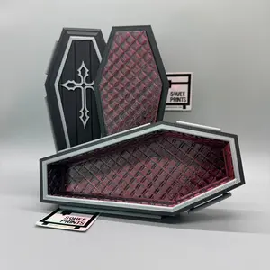 Coffin | Casket | Miniature | 3D Printed | Halloween Gothic Decor