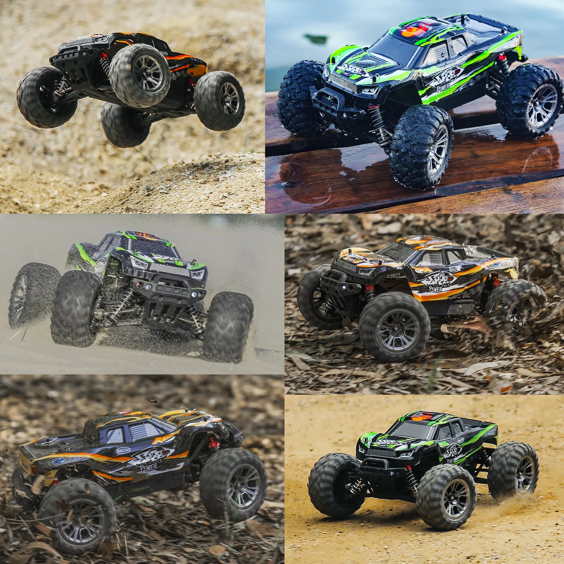 HOSHI N416 1:16 Scale RC Model Car, 36 KPH High-Speed 4WD Electric