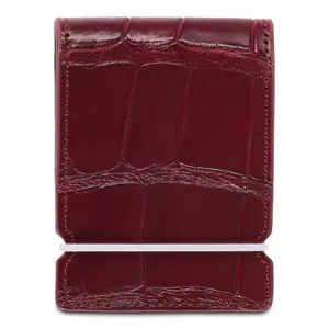 CRIMSON ALLIGATOR CASH COVER WALLET