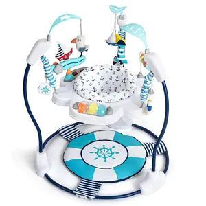 Baby Activity Center Jumper Interactive Play Center with Infant Toys 360° Rotating Seat