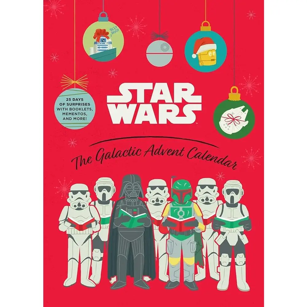 2021 Unisex Galactic Advent Calendar - Insight Editions 25-Day Surprise Countdown (More Than 30 Surprises), Perfect Stocking Stuffer, Christmas Holiday Gift with Children's Literature & Art Booklets, Trinkets
