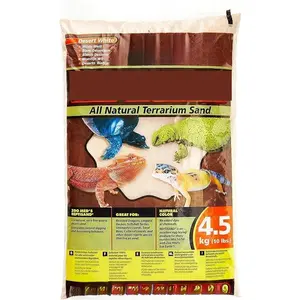 Natural Calcium Sand for Reptiles, 10-Pound Terrarium Bedding, Fine-Grain Habitat Flooring, Reusable Lizard and Snake Substrate, Premium Desert White Sand for Reptile Tanks flip  aquatics black  pond  dye multiple function