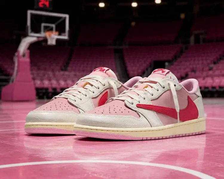 New Unisex Jordan 1 Low OG 'Tropical Pink' Sneakers Fashion Sports Basketball Shoes