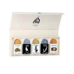 Lattafa Set Pride 5X 0.67 Oz Bike 1910-Shaheen Silver-African Drummer-Shuyukh Silver-Vintage Radio Edp Unisex