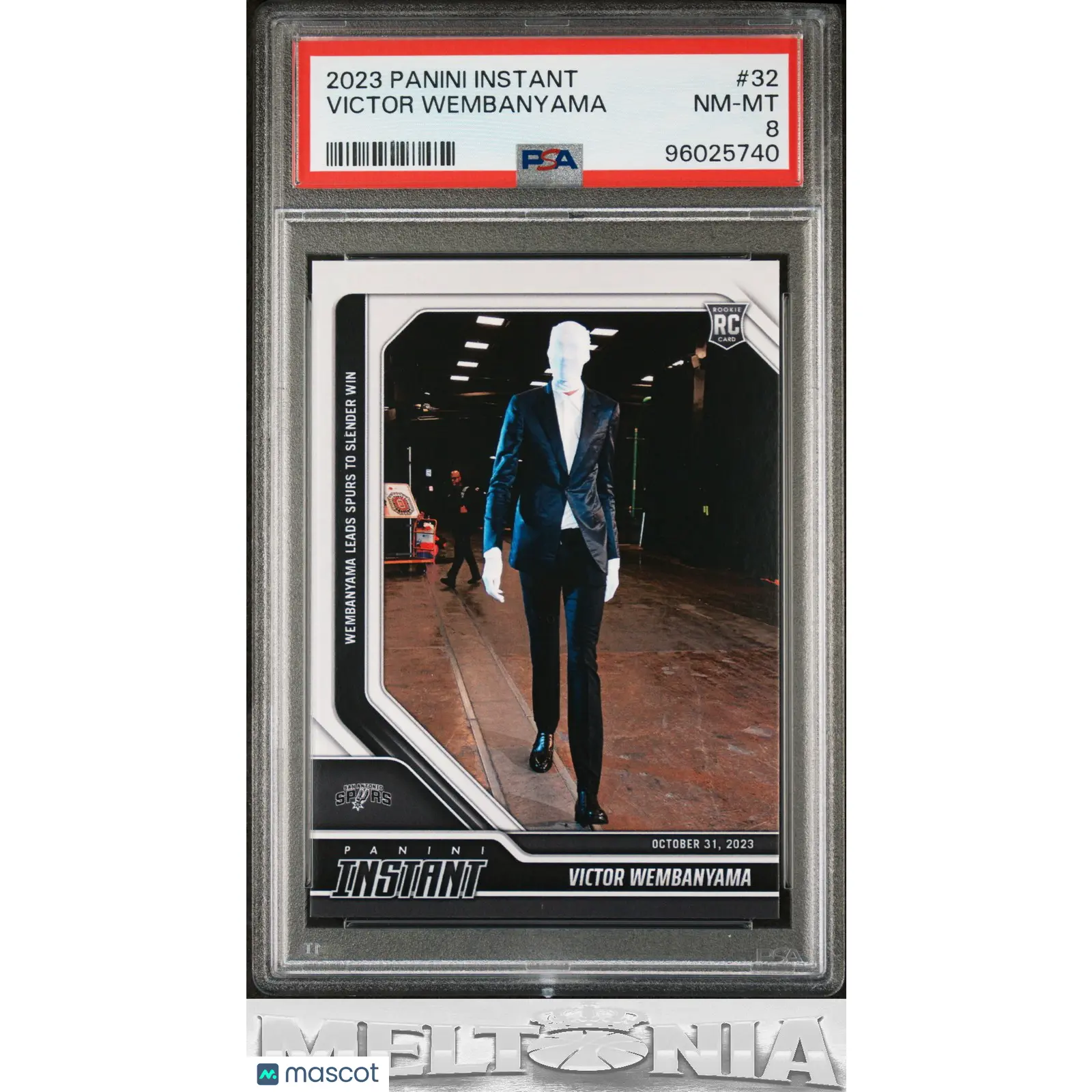 Victor Wembanyama 2023-24 Panini Instant Edition NBA #32 Graded Single Rookie Card (PSA 8 RC)