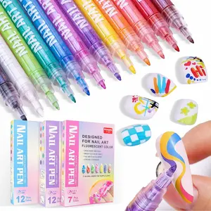 Spring Gift Nail Art Pens Set Fine Tip for Precise Designs Portable Tools for Home & Salon Use Beginner Friendly Nail Dotting & Drawing Pens