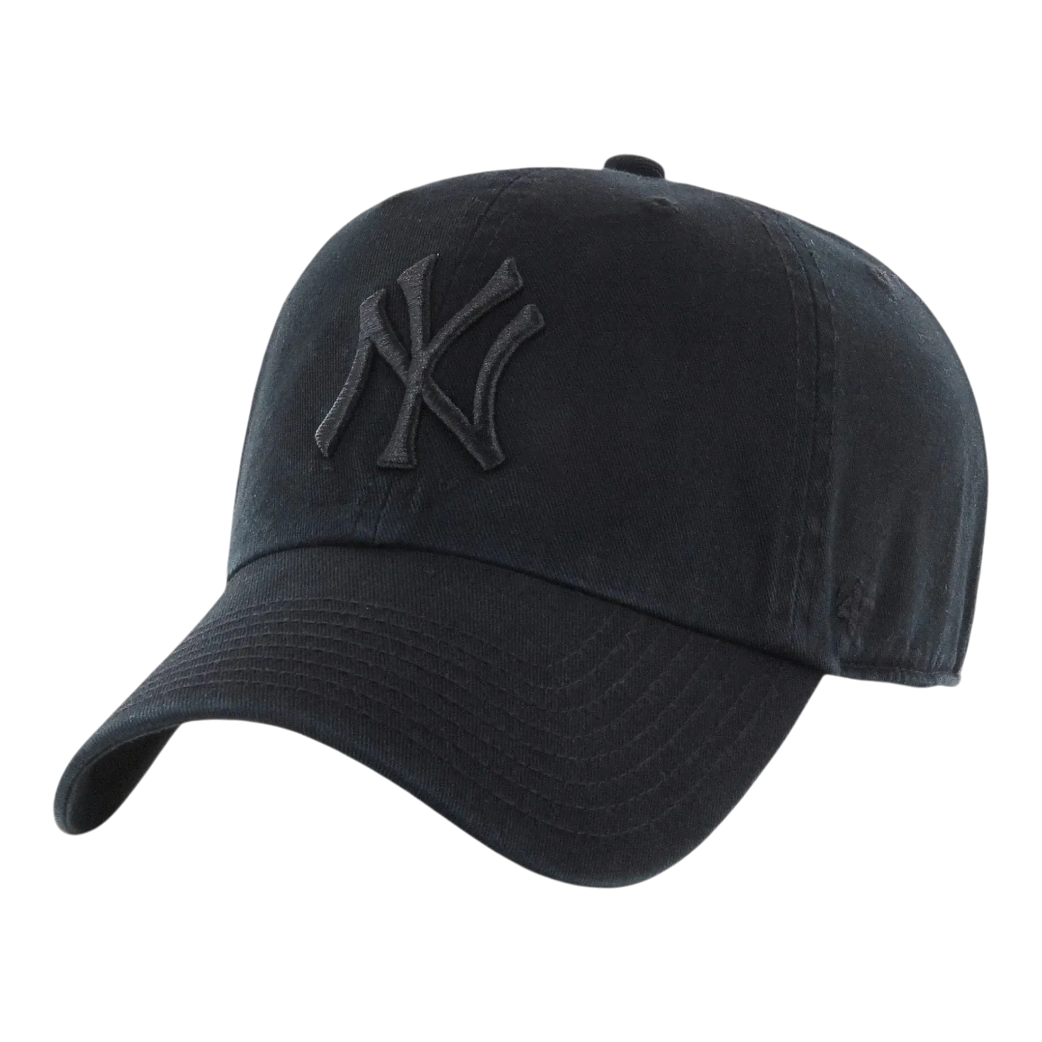 47 Brand Clean Up New York Yankees Strapback in Black | Men Adjustable Cap