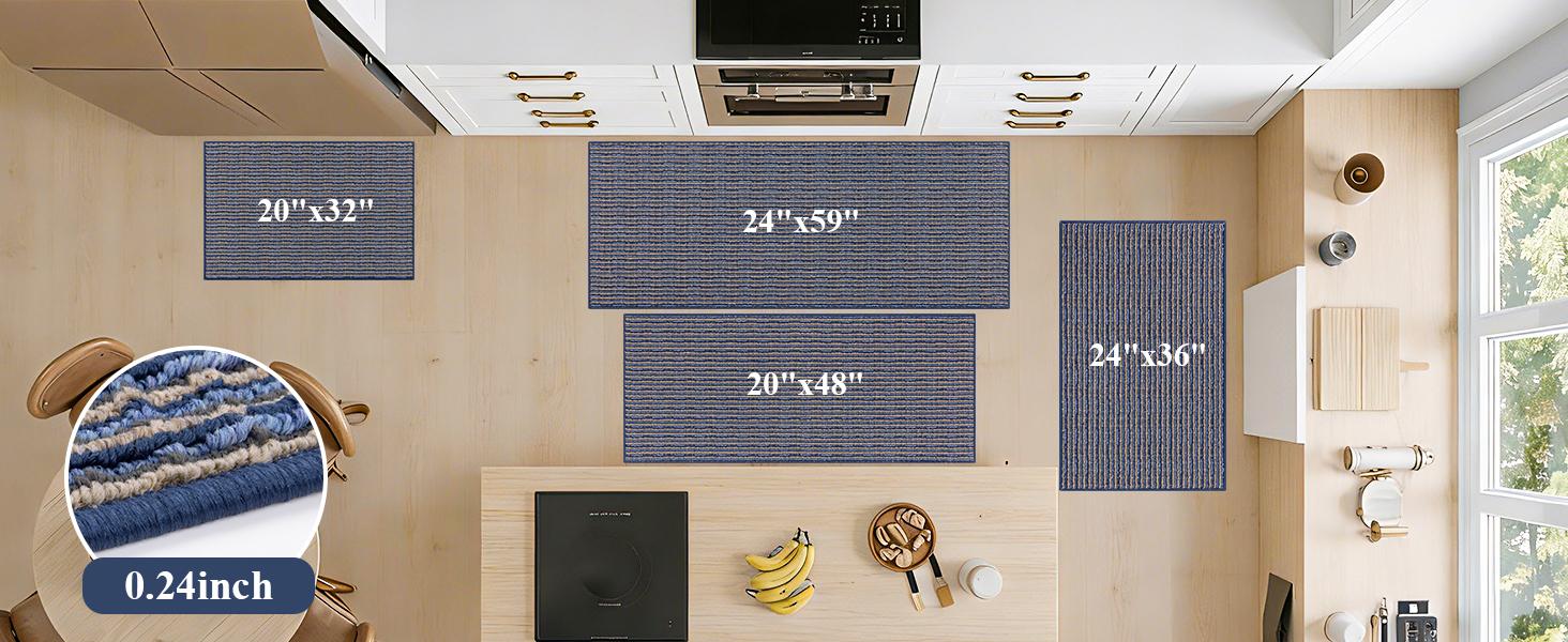 [HomeEssentialsRestock] HEBE Washable Front Door Mat, Super Absorbent & Stain Resistant Pet-Friendly Indoor Door mat, Low Profile Non-Slip Washable Backing for Entryway, Kitchen, Laundry, High Traffic