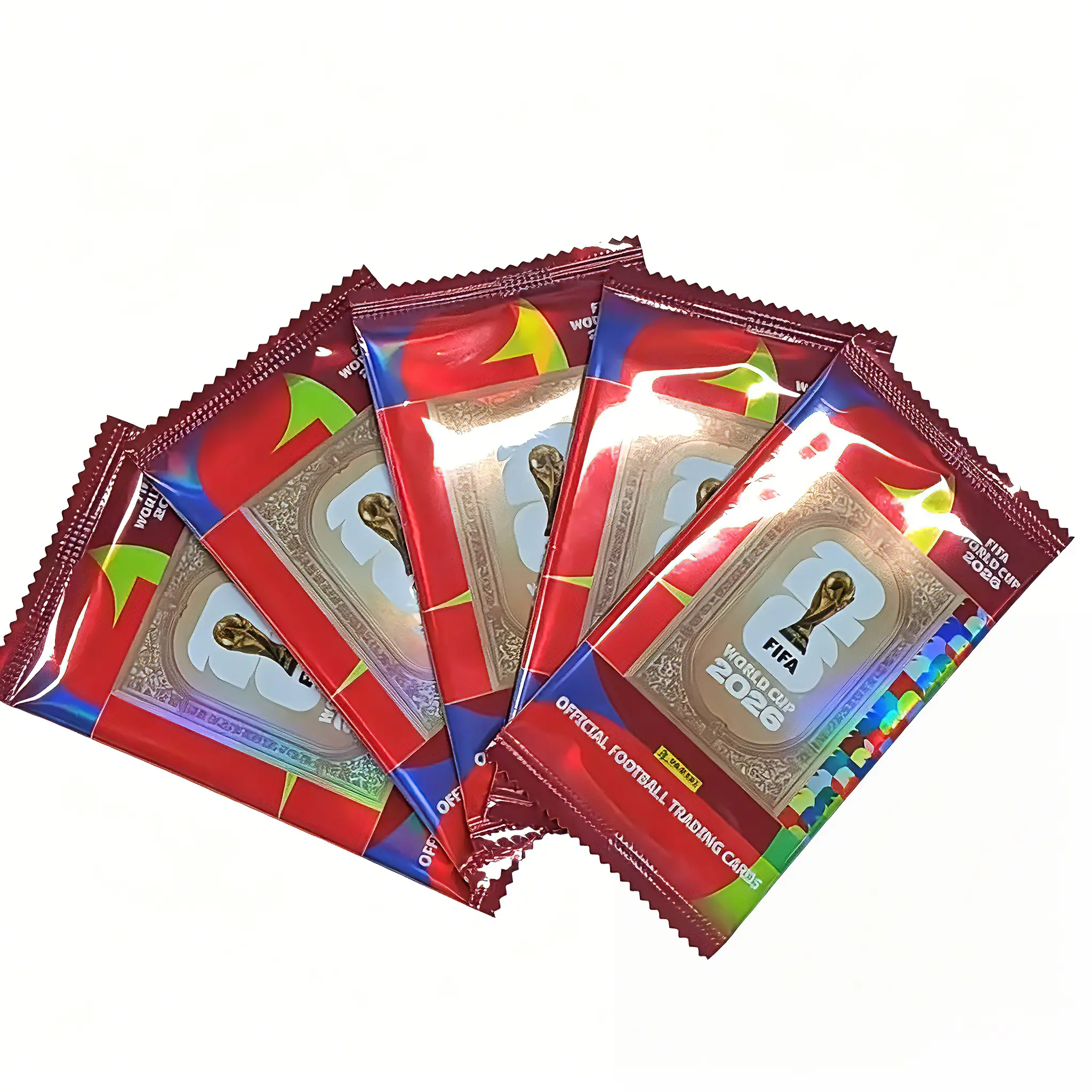 Official World Cup Holographic Sports Trading Cards -Factory Sealed Box (10 Packs/Box, 4 Cards Per Pack, UniqueArtwork)