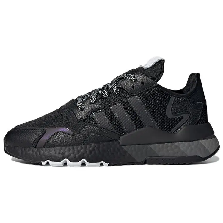 Adidas Nite Jogger Black Iridescent' Classic Breathable Low Top Sneakers Unisex H01717