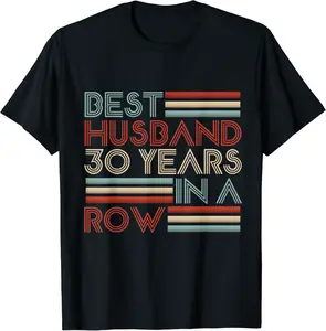30th 30 year Wedding Anniversary Gift Plans Husband Wife T-Shirt - Haileybutl Shop 97B08H2SBTTF