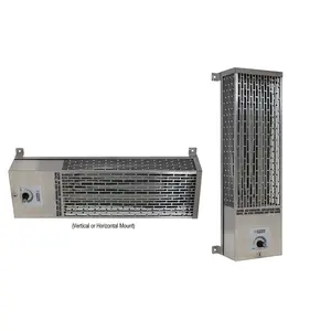 212 MAIN Stainless Steel Pumphouse Heater Radiator, 120V 1000W Power, Freeze Guard, Thermostatic Control Automatic Heating System