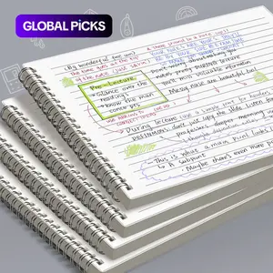 Thick Spiral Notebook, 60 Sheets 8 mm Ruled Cream Paper with Smooth No-Bleed Writing, Firm Binding, Spiral Bound Notepad, Ideal for Students and Office Use Stationery, Stationery Office Supplies #GLOBAL PICKS