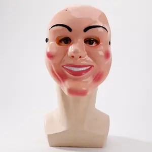 Men's and Women's Halloween PVC Blister Painted Scary, Spooky, and Funny Masks