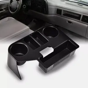 CROSSDESIGN Center Console Cup Holder insert Fit For 1994-97 Dodge Ram 1500 2500 3500 Black