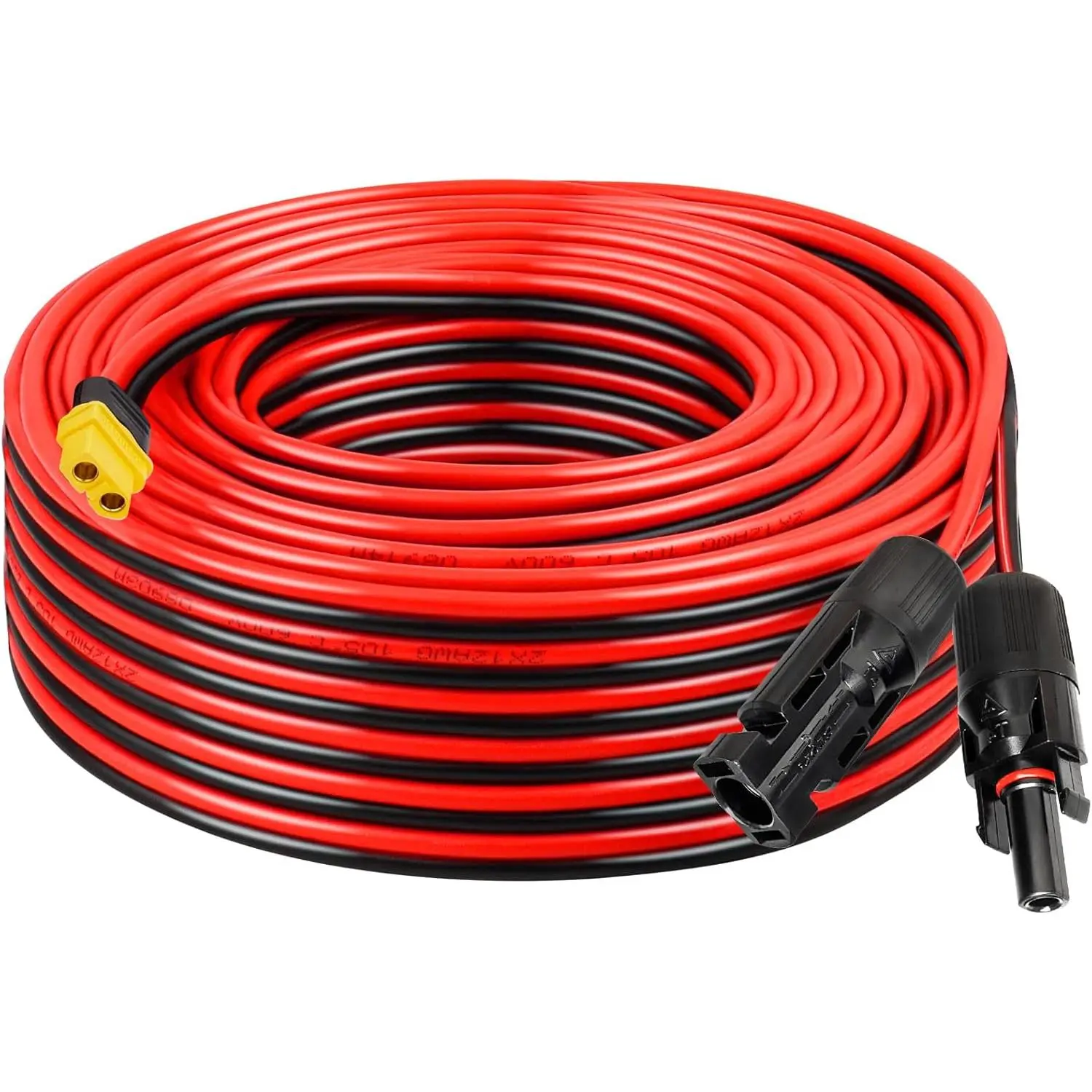 Solar Extension  - 75FT 12AWG XT60 Solar Connector to Portable Power Station Adapter for Solar Panel to  Pack
