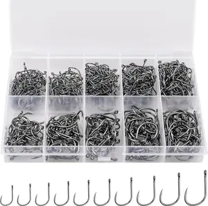 500 Piece Hook Set For Freshwater and Saltwater Fishing