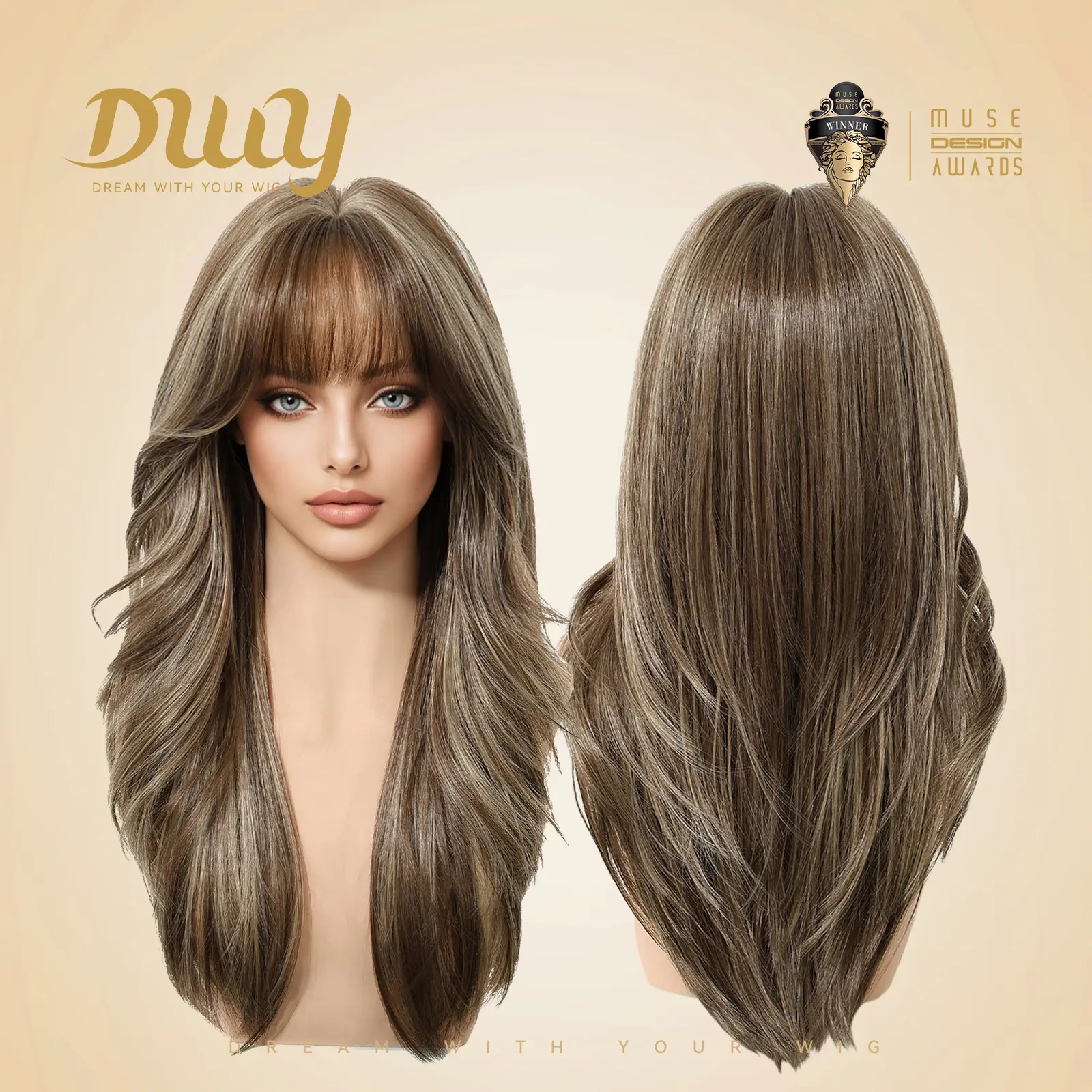 Kimi -DWY New Technology! Bionic Silk Top 22-Inch Long Wave Light