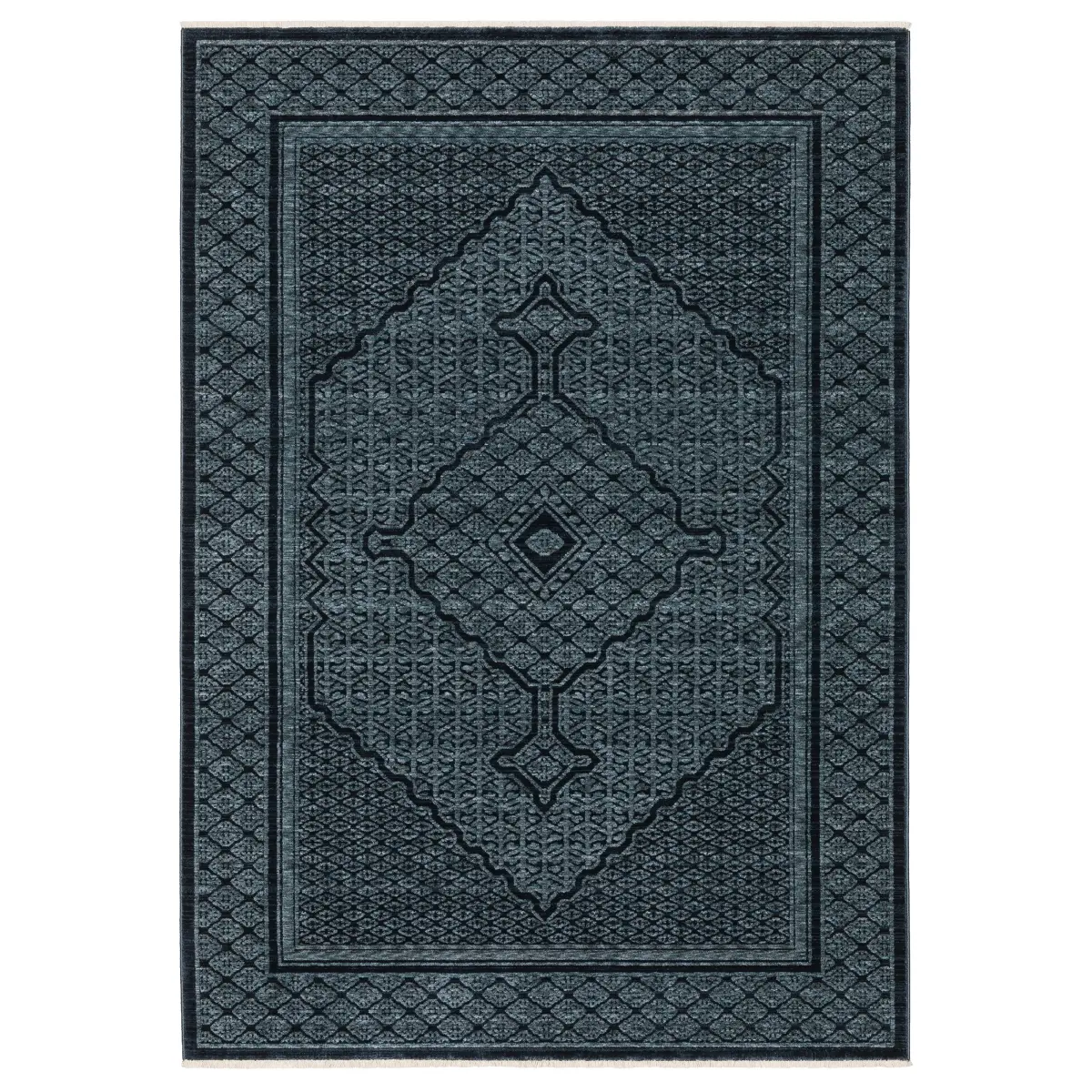 Sphinx by Oriental Weavers CCAP01160235ST 5 ft. 3 in. x 7 ft. 6 in. Capella CAP01 Traditional & Casual Power Loomed Rectangle Area Rug, Blue