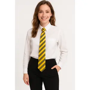 Harry Potter Hufflepuff Costume Tie for Kids - Black & Yellow Stripes