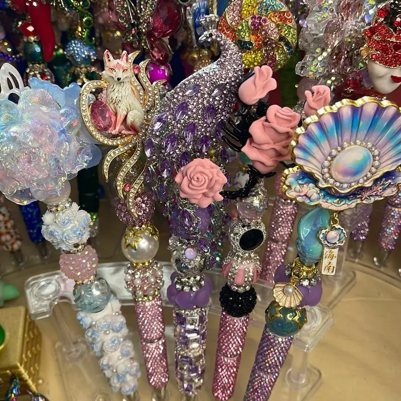 CLAIM DURING LIVE - 5 Custom Rhinestone Beaded Pens
