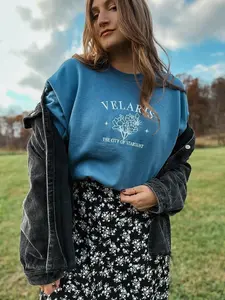 Velaris The City of Starlight Embroidered Crewneck ACOTAR Licensed SJM Sweatshirt