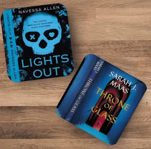 CUSTOM Book Cover Coaster