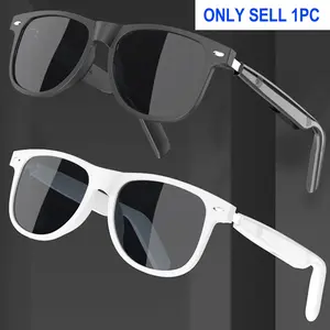 Fashion Music Sunglasses Smart Glasses UV Protection Wireless Touch Control Listen to Songs Call Summer Cool Gift Wearable Smart Glasses Multifunctional Smart Glasses Smart Eyewear