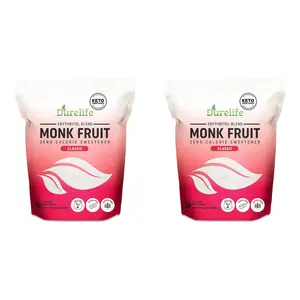 Durelife Monk Fruit Sweetener, Classic - White Sugar Substitute, Keto Diet Friendly, 1:1 Sugar Replacement, Zero Calorie - 1 lb pack of 2