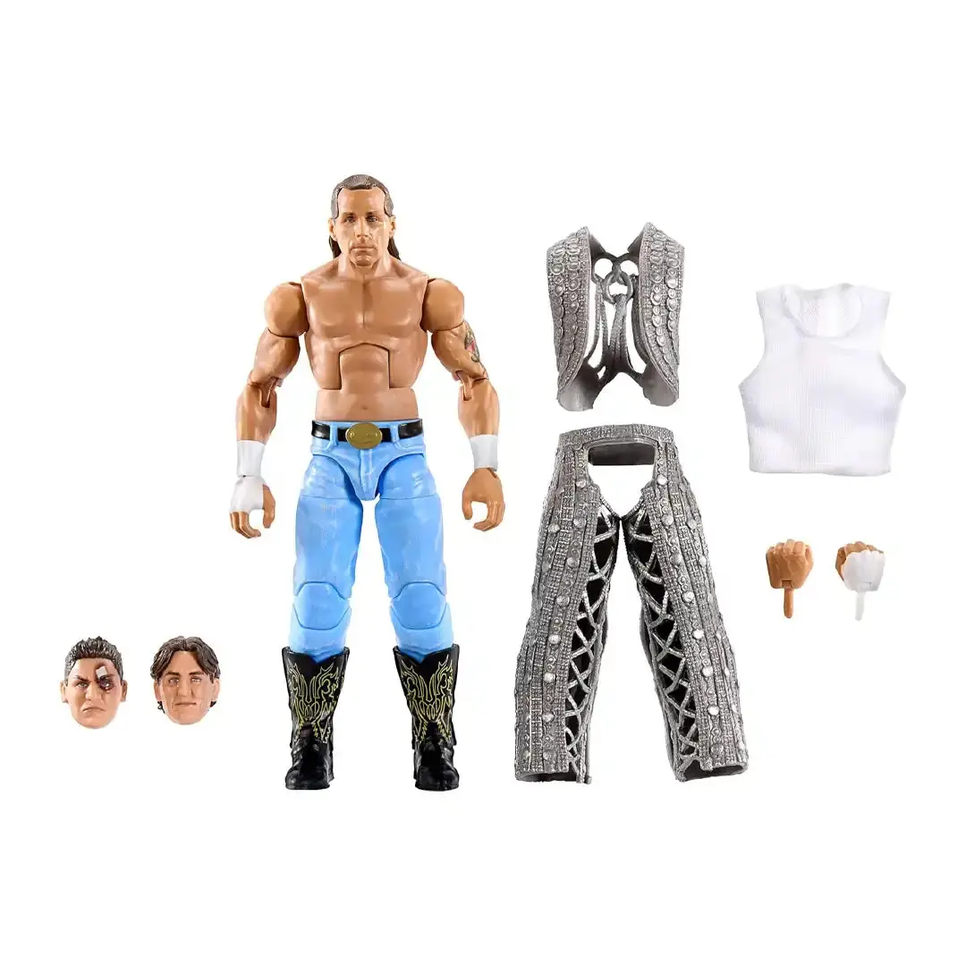 Mattel WWE Elite Collection Summer Slam Shawn Michaels Wrestling Action Figure Toy - Collectible Figurine with Dynamic Poses, Deluxe Joint Articulation, Interchangeable Parts, Authentic Playability, Display Functionality (Build-A-Figure Series)