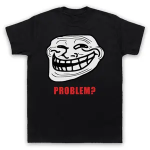 TROLLFACE MEME RAGE COMIC FUNNY TROLL JOKE INTERNET MENS & WOMENS T-SHIRT,  MEME Quote, GIFT, Shirt For Men And Women, Unisex T-shirt, Top Menswear Womenswear Streetwear