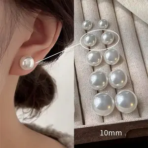 White pearl (earring). Return rate. Model; 10mm.12mm.16mm.