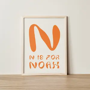 Custom Retro Nursery Print Kids Room Decor Personalized Gift For Baby Room Wall Art Boys Room Decor Kids Name Print Playroom Poster