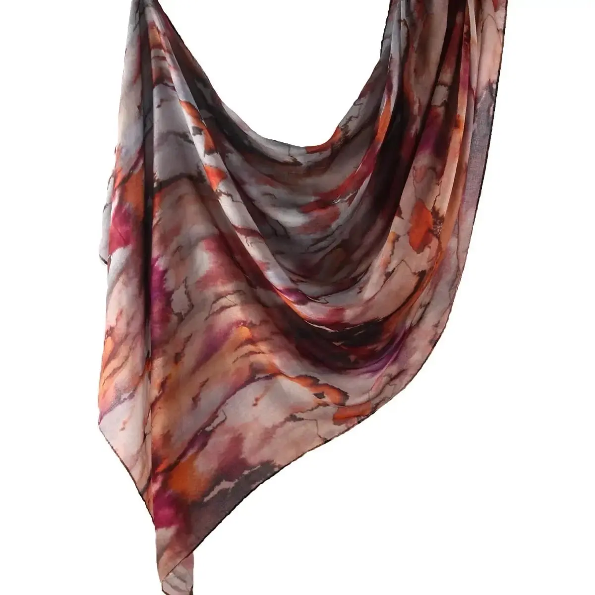 Women's Hijab with Elegant Watercolor Floral Print - All-Season Breathable Cotton-Polyester Headscarf, Large 31x70 in, Elegant Print, Cooling Fabric, Ample Cover, Hijab Styles, Easy Washing, Clothes, 31*70 Inches, 80*180 Cm, All Seasons, Ample Size, Casua