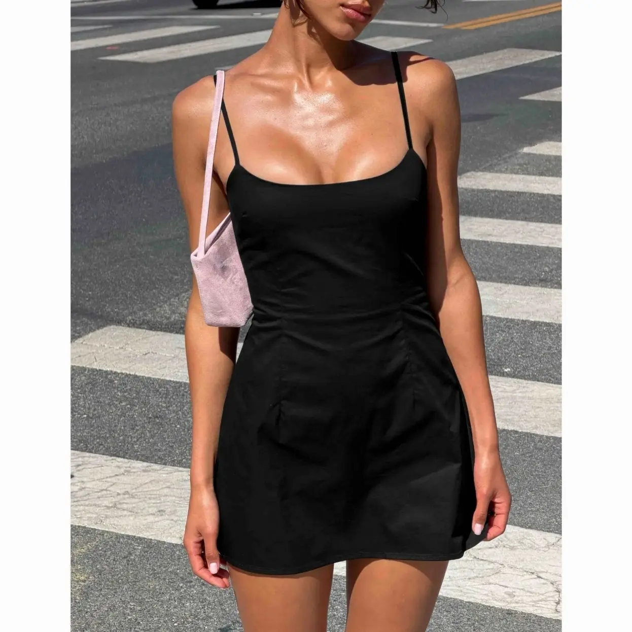 Yumiko Scoop Romper Black