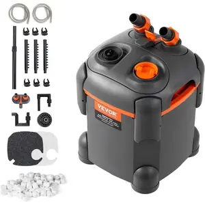 VEVOR Aquarium Filter 528GPH, 5 - Stage Canister Filter 200 - 250 Gallon, Ultra - Quiet Internal Aquarium Filter with UV Protection, Submersible Power Filter with Multiple Function for Fish Tanks, 25WVEVOR Super Brand Day