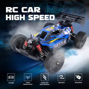 All Terrain Off-Road RC Vehicle 4WD, Colorful LED Lights, Independent Suspension & Shock Absorbers, Alloy Differential, Modular Battery, 2.4GHz Remote Control, High-Quality Material, Outdoor Toy
