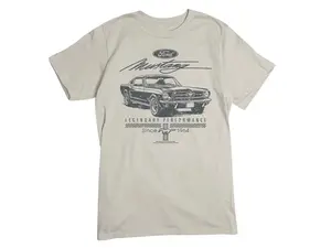 Licensed Ford Tee Shirt, Mustang Script Legendary T-Shirt, Ford Motor Company, Ford Mustang, Mustang, Vintage Car, Legendary Performance Crewneck Classic