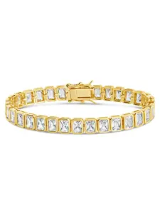 Roxie Bezel CZ Tennis Bracelet